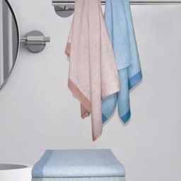 Aura Blue & Brown 5 Cotton 210 GSM Bath Towel-image-77