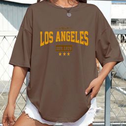 SZN Women Typography Printed Round Neck Cotton Oversized T-shirt-image-24