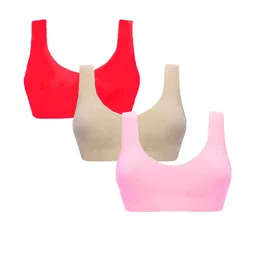 Girls Beginners Non Padded Teenager Full Coverage Cotton Bra-37