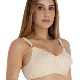 Selfcare Womens Solid Self Design Net Non Padded Full Coverage Bra - SN3713 image 4