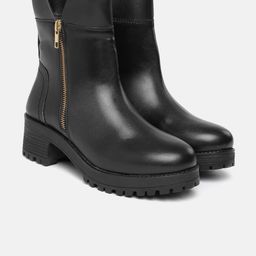 Allen Solly Women Mid-Top Block Heeled Regular Boots-51