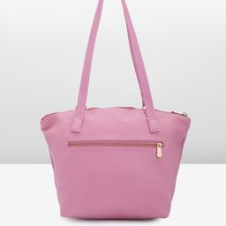 Baggit Pink PU Structured Shoulder Bag image 2