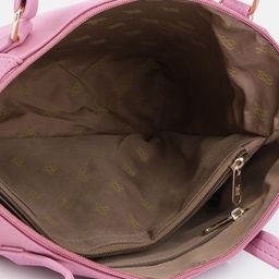 Baggit Pink PU Structured Shoulder Bag image 3
