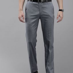 Park Avenue Men Solid Mid-Rise Formal Trousers-image-58