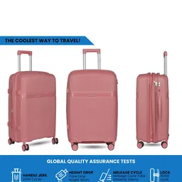 Polo Class Set Of 2 Textured Hard Sided Trolley Suitcase with Vanity image 2