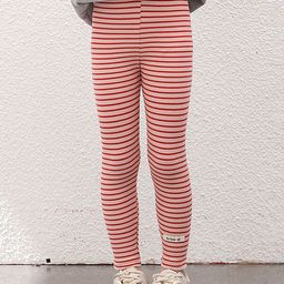 LULU & SKY Infant Girls Striped Mid-Rise Ankle-Length Leggings-image-15