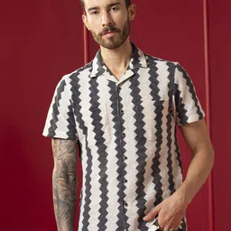 VALEN CLUB Men Striped Casual Shirt-picture-32