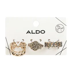 ALDO Women Set of 4 Stone Studded Finger Rings-14