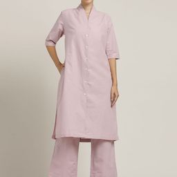 Saltpetre Drapey Long Shirt Jacket With Trouser Co-Ords-image-55