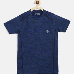 CHIMPRALA Boys Royal Blue Solid Round Neck  Sports T-shirt-image-85
