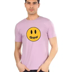 PULP Men Drew Lavender Printed Cotton T-shirt-image-38