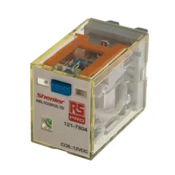 RS PRO Power Relay Plug In Mount 12 V DC Coil 16A Switching Current Model No. 1217804-43