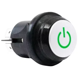 E-SWITCH PUSHBUTTON SW, DPDT, 16A, 127VAC, PANEL, PB66EE2CR6P31-5