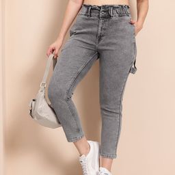Mast & Harbour Women High-Rise Stretchable Jeans-image-55