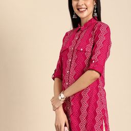 Anouk Geometric Printed Kurta-28