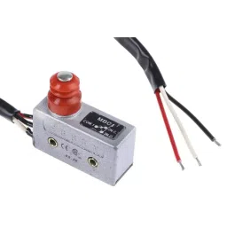 RS PRO Plunger Micro Switch SPDT Pre-wired Terminal 250 V AC, 7972508-23