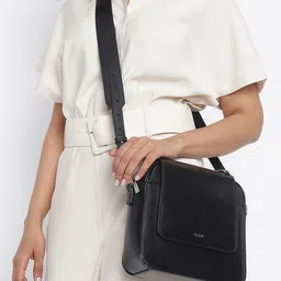 IRTH Solid Structured Shoulder Bag-18