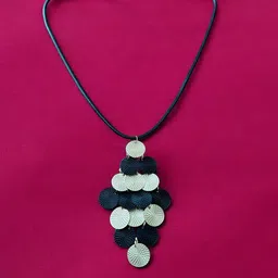 Rebekah Geometric Cord String Necklace Set image 3