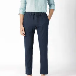 RARE RABBIT Men Slim Fit Cotton Trousers-image-47