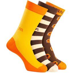 Man Arden Men Set Of 3 Patterned Cotton Calf Length Designer Edition Box Socks-15