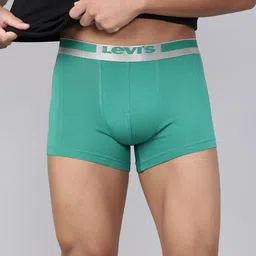 Levis Men Green Solid Trunk #030-TRUNK-PEPPERGREEN--P1-6
