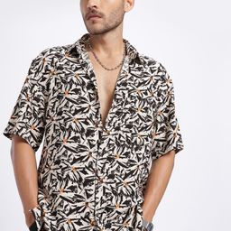 glitchez Abstract Printed Relaxed Fit Shirt-image-63