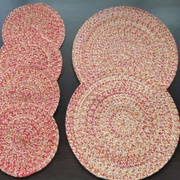 BulkySanta Multi 6 Pcs Round Table Placemats-image-71