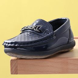 Cute Walk by Babyhug Slip On Formal Shoes - Navy-picture-29