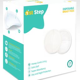 1st Step Honey Comb Lining Super Absorbant Disposable Breast Pads With Day And Night Protection- 24 Pads-image-2