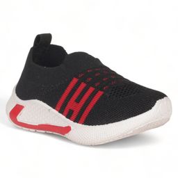 Lil Lollipop Mesh Designed Breathable Shoes - Black-image-71