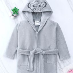 Babyoye Disney  Hooded Bath Robe With Pockets and Lion King Graphics - Grey-image-41