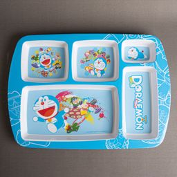 Superware Melamine Kids  5 Section Plate -Doraemon Gadget-image-76