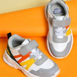 Mi Arcus Velcro Closure Colour Blocked Shoes - Multi Colour-image-92