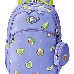 Gear Avacado Backpack 15"/21L Small Water Resistant School Bag/Casual Backpack/Daypack/Travel Backpack/Kids Bag for Boys/Girls (Purple-Green) -Height 15 Inches-image-29