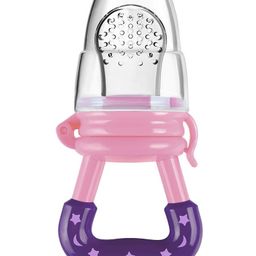 Numum Medium Size Silicone Fruit and Food Nibbler fruit feeder- Pink (Color and design may vary)-21