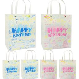 FunBlast Happy Birthday Print Big Paper Hand Carry Bags Pack of 6 (Multicolor)-image-13