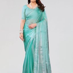 Moda Rapido Moda Rapido Embellished Beads and Stones Work Details Jimmy Choo Saree-image-74