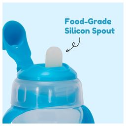 Adore MiniMax! The Funky Silicon Spout Sipper with Twin Handle- 120ml-Blue image 5