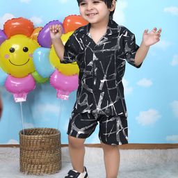Polka Tots Boys Printed Shirt with Shorts-image-85