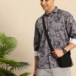 Mast & Harbour Opaque Abstract Printed Pure Cotton Casual Shirt-image-48