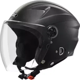 Studds Black Medium (570 mm) Open Face Helmet, Ray-image-19