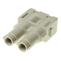 Harting Heavy Duty Connector Inserts / Modules HEAVY DUTY INSERT, RCPT, 2POS, 16MM2, 09140022741-16