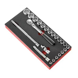 FACOM Foam Tool Tray 1/2 Socket Inlay Black & Red, MODM.SL161-36-18