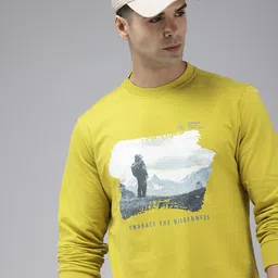 Wildcraft Graphic Printed Crew Neck Pure Cotton Sweatshirt-image-23