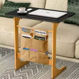 IBS 48.41cm Height Brown Mattee Finish Wood Portable Laptop Table Height of 48.41cm-15