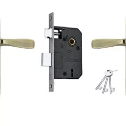 Duke 310+607 BA KY Brass Antique Brass Finish Mortise Lock Set-23