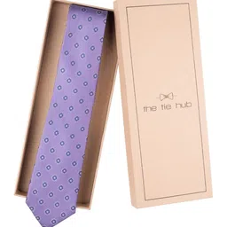 The Tie Hub Men Printed Silk Broad Tie-54