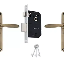 Duke 310+624 BA KY Brass Antique Brass Finish Mortise Lock Set-picture-37