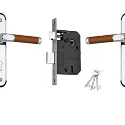 Duke 310+206 CP TEAK KY Stainless Steel Chrome Plated Finish Mortise Lock Set-picture-17
