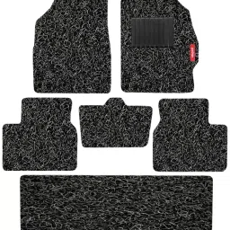 Elegant PVC Grass Black Carpet Car Mat Compatible With Mahindra Marazzo-image-73